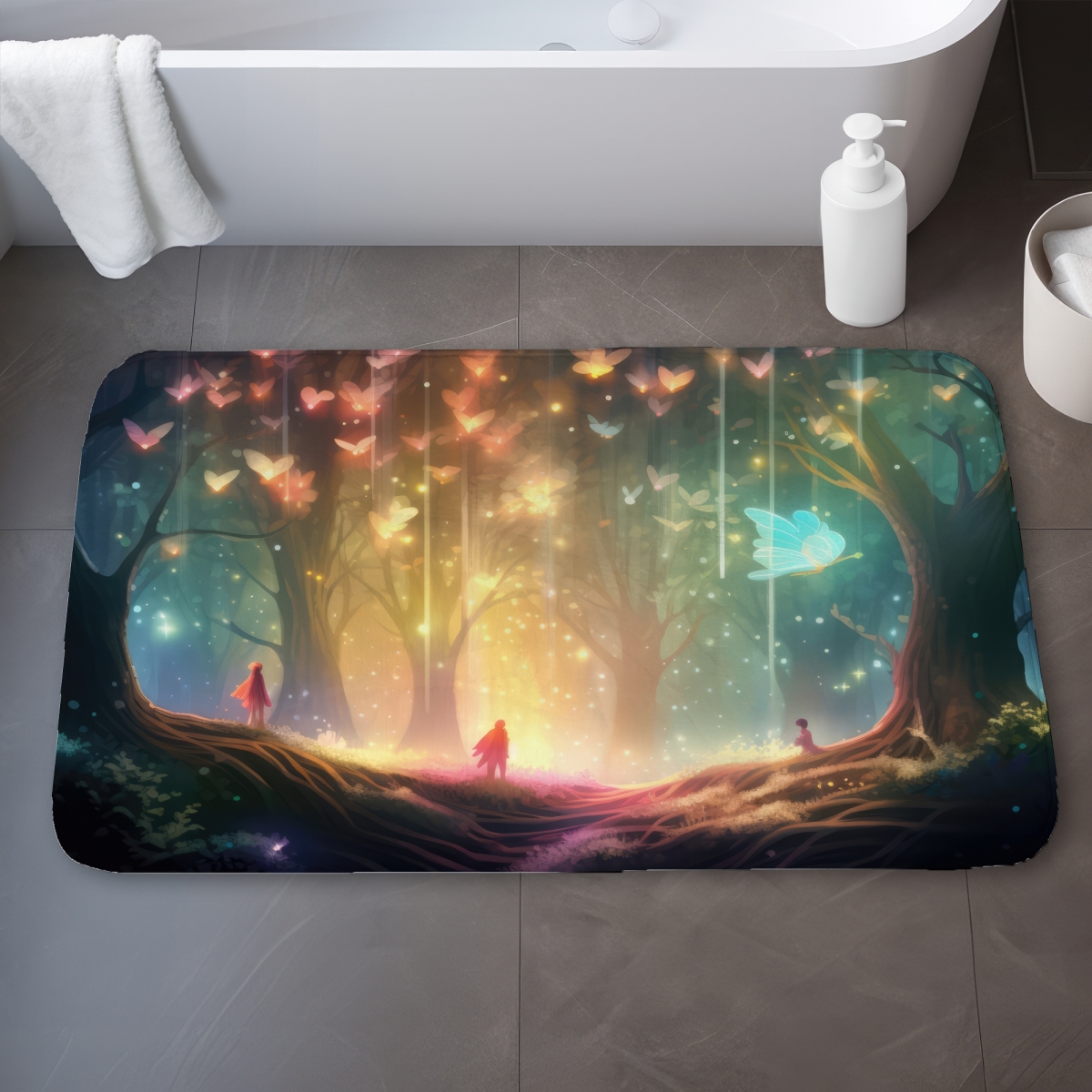 C1BM2134A4G58Q 21 x 34 in. A Dream Come True - Orange Bath Mat for Home Decor