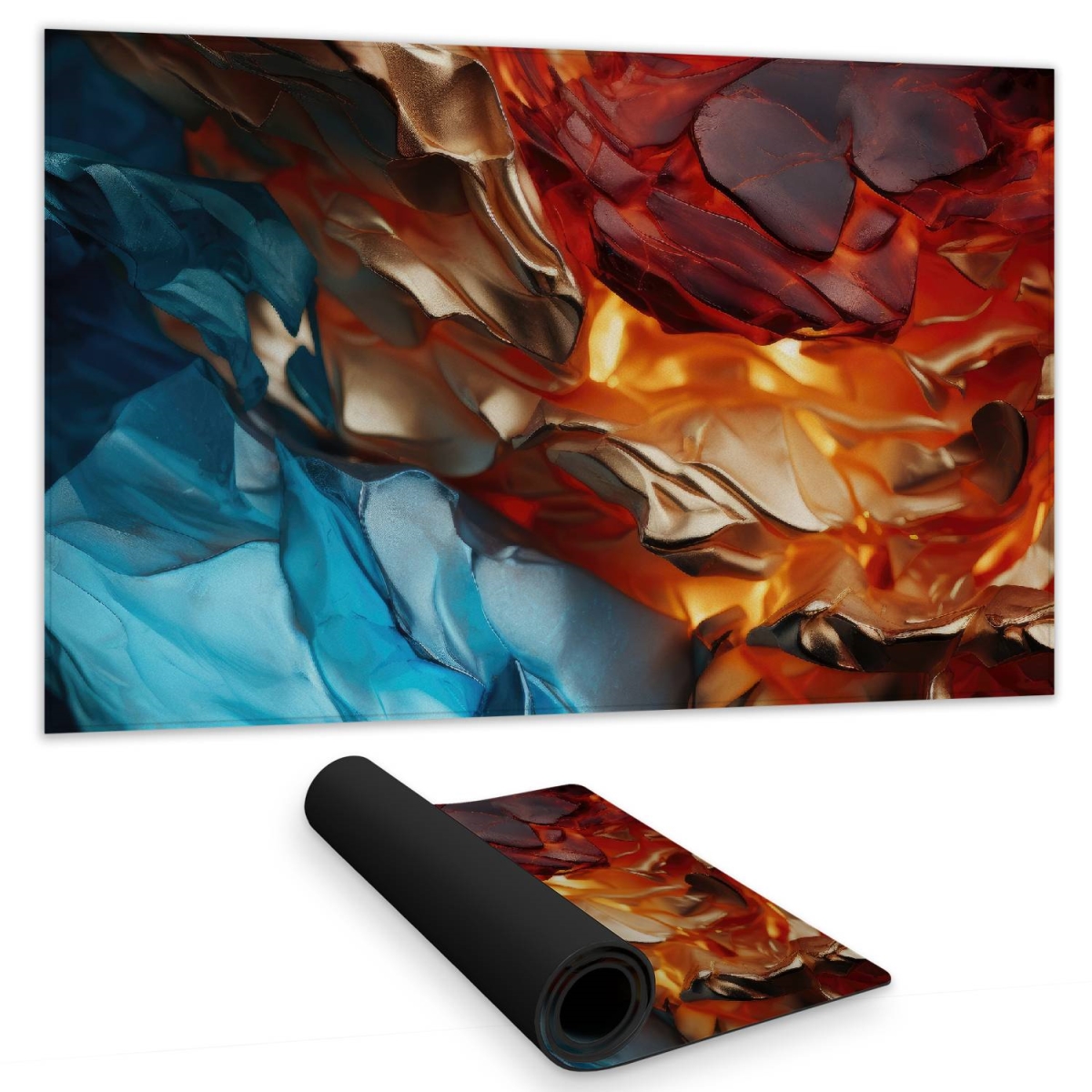 Concius Sales C1DM1424RCGEKN 14 x 24 in. Mineral Contrast Gaming Mat - Stylish Home Decor Desk Pad