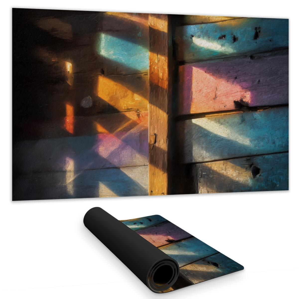 Concius Sales C1DM1424U7ZYYW 14 x 24 in. Casting Rainbows Gaming Mat - Stylish Home Decor Accessory