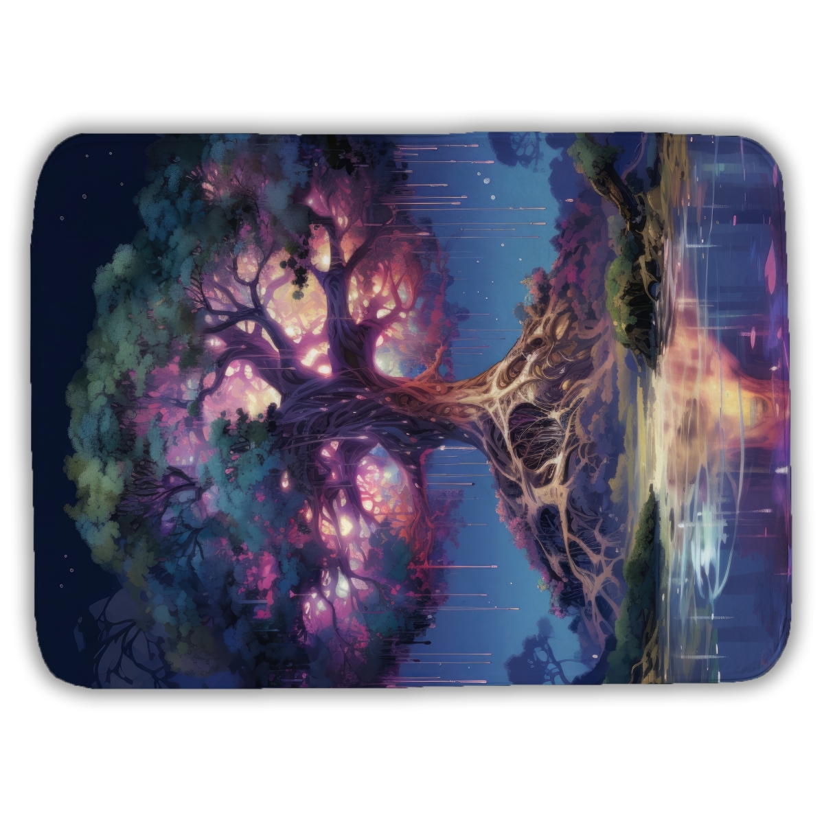 C1BM1724NI406F 17 x 24 in. The Power of Nature Blue Bath Mat - Home Decor Essential
