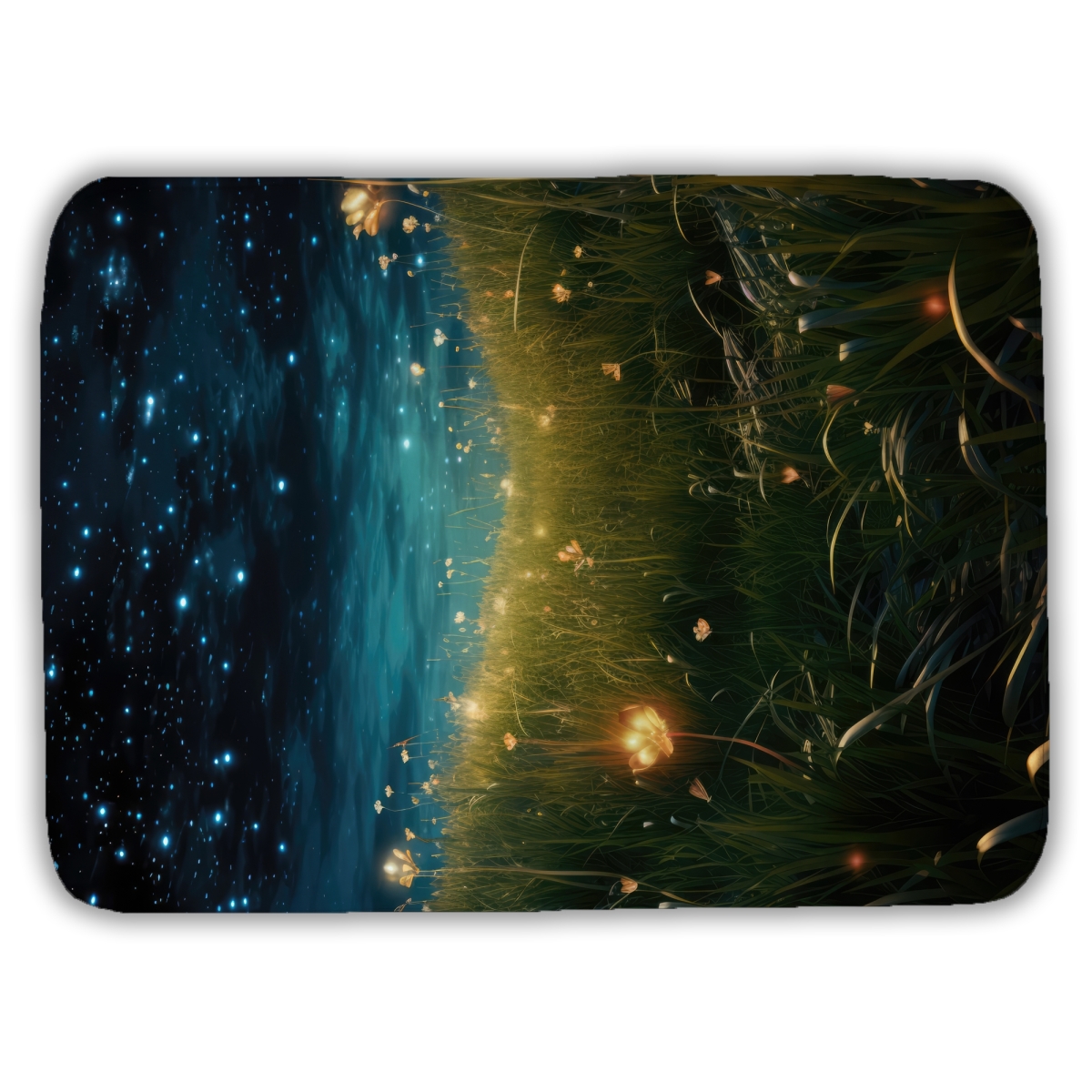 C1BM1724PJC8ZP 17 x 24 in. The Night Sky Blue Bath Mat for Stylish Home Decor - Soft & Cozy