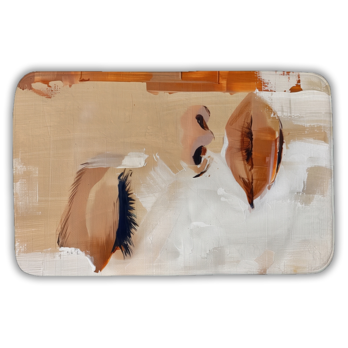 C1BM2134WGL2NF 21 x 34 in. Half White Bath Mat - Stylish Home Decor for Comfort