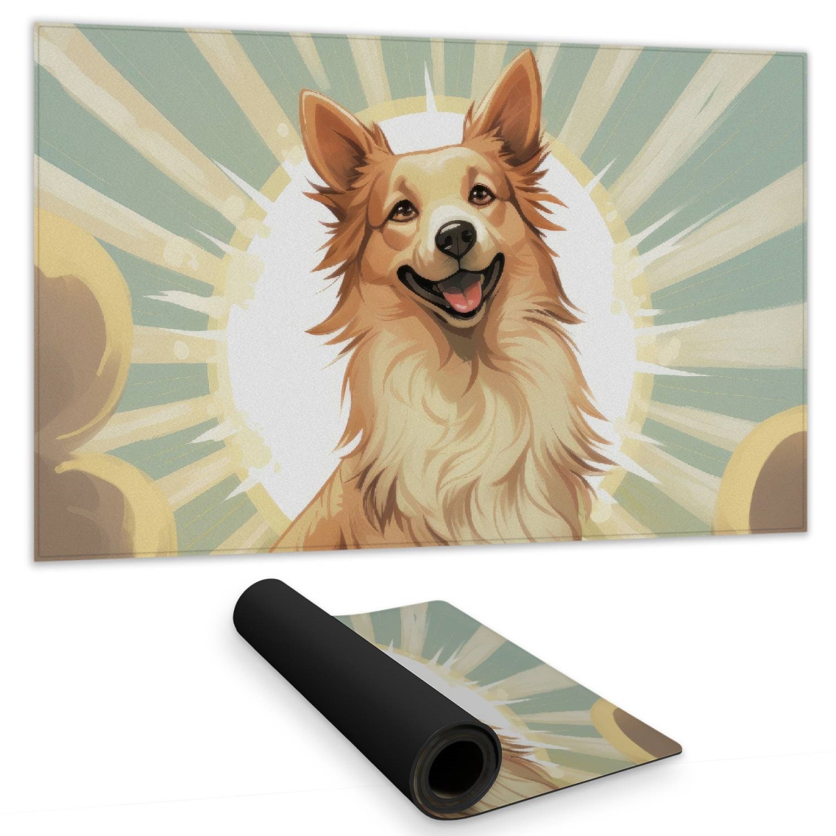 Concius Sales C1DM142443LANU 14 x 24 in. Whos a Good Boy Gaming Mat - Stylish Home Decor Play Surface