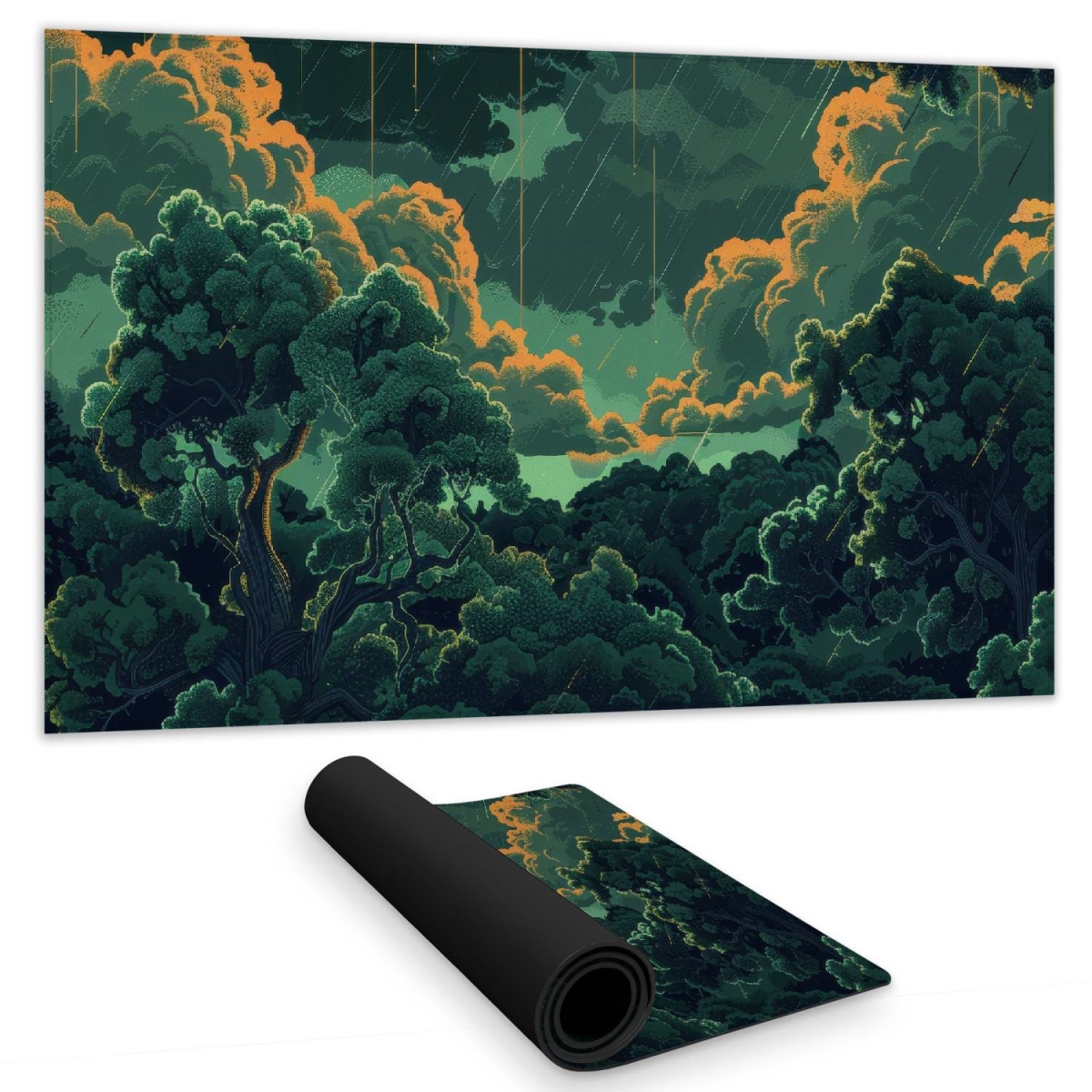 Concius Sales C1DM14244GDR1N 14 x 24 in. Drops Gaming Mat - Stylish Home Decor Mat for Gamers