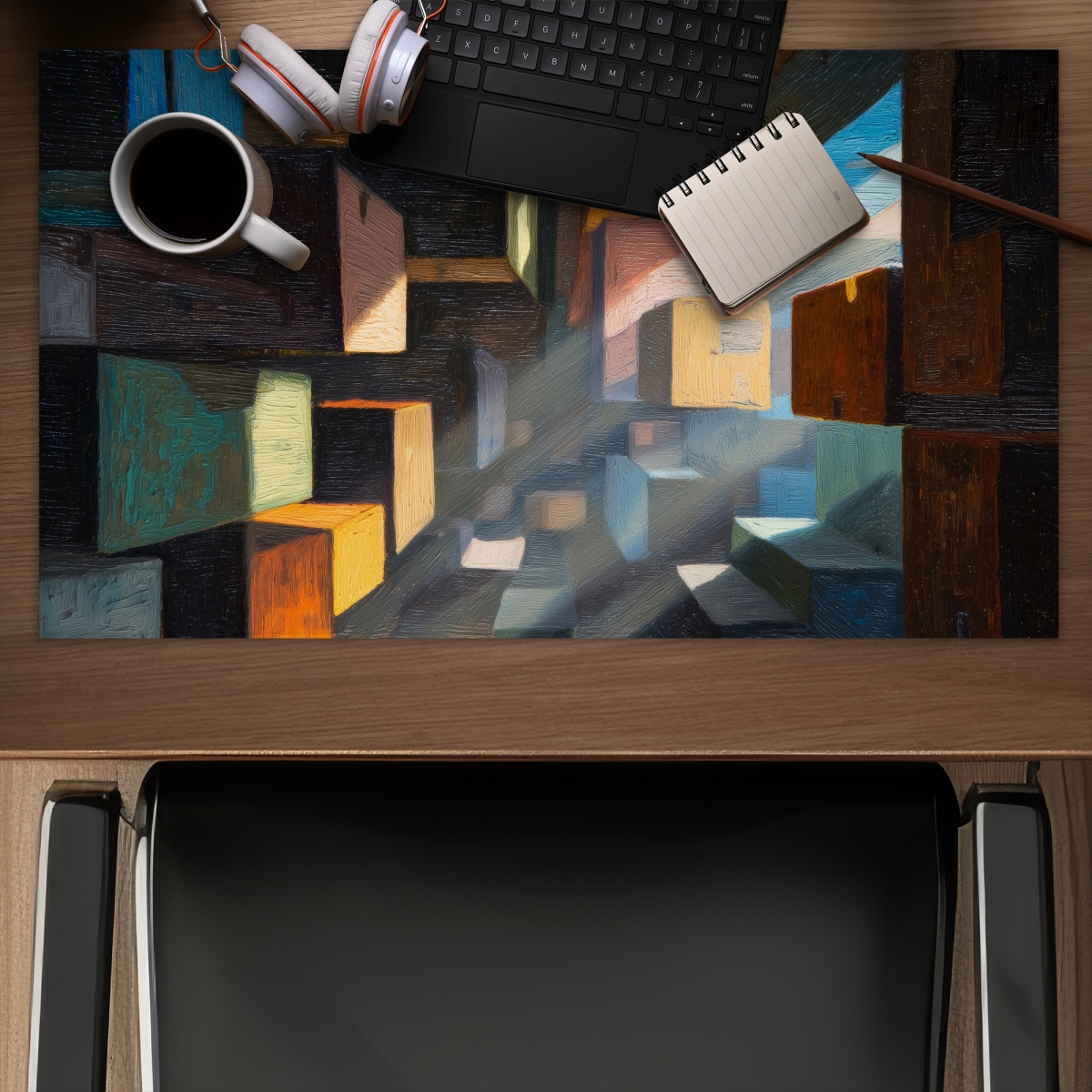 Concius Sales C1DM1424BDDYJG 14 x 24 in. Boxed up Gaming Mat - Stylish Home Decor for Gamers