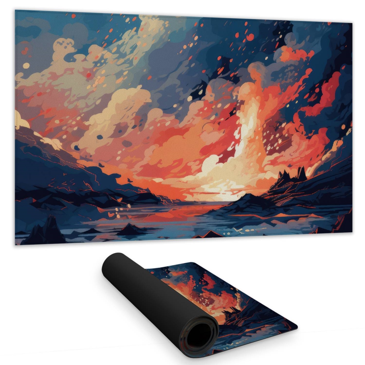 Concius Sales C1DM1424BMAK9R 14 x 24 in. Magma Does Not Wait Gaming Mat - Stylish Home Decor Mat