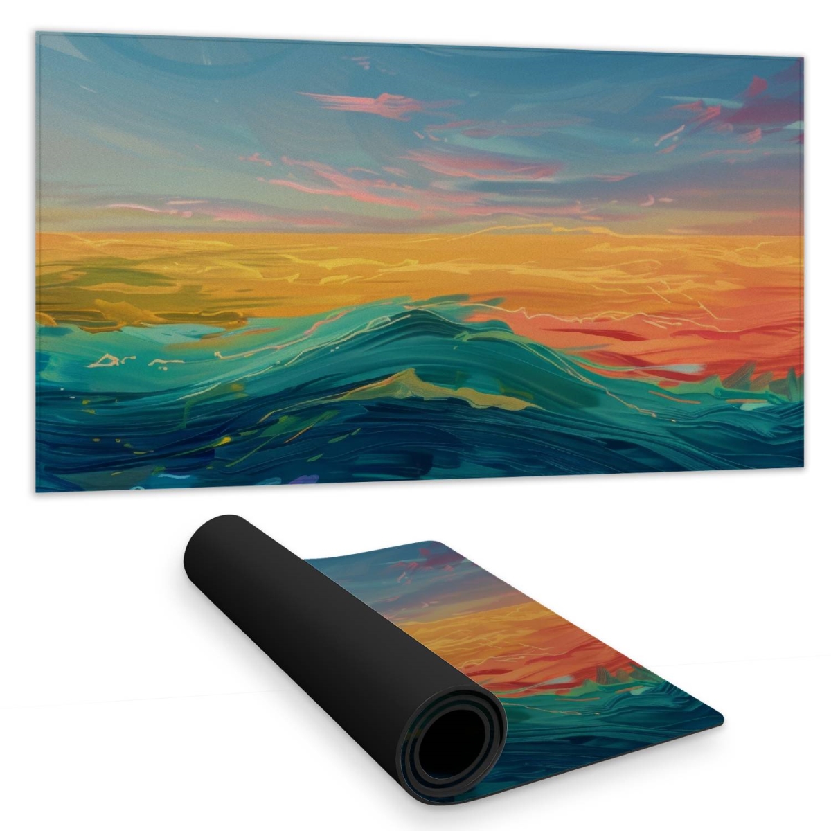 Concius Sales C1DM15318S6Z18 16 x 32 in. Watercolors Desk Mat - Stylish Home Decor Accessory
