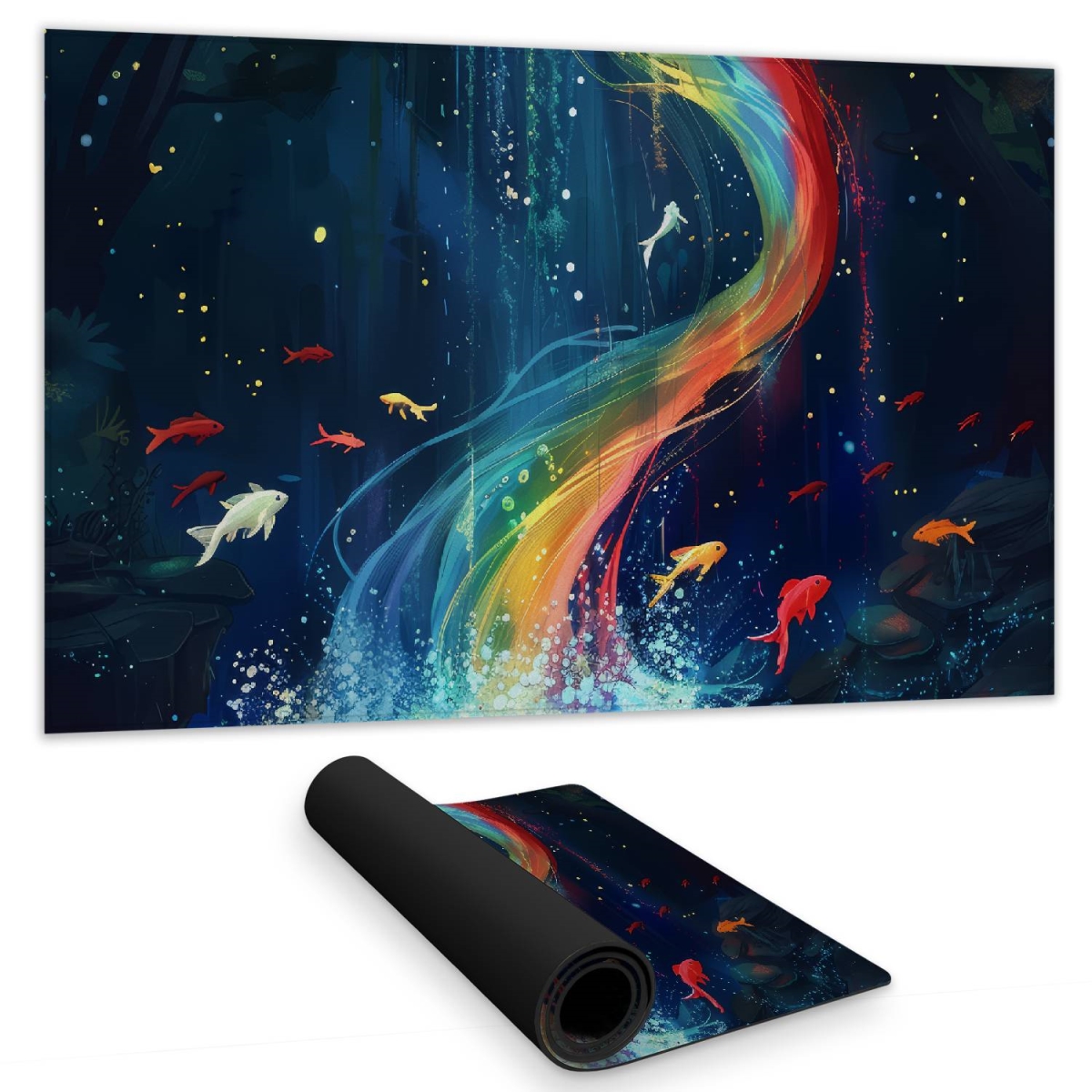 Concius Sales C1DM14242SIBTI 14 x 24 in. Swirl Gaming Mat - Stylish Home Decor for Gamers