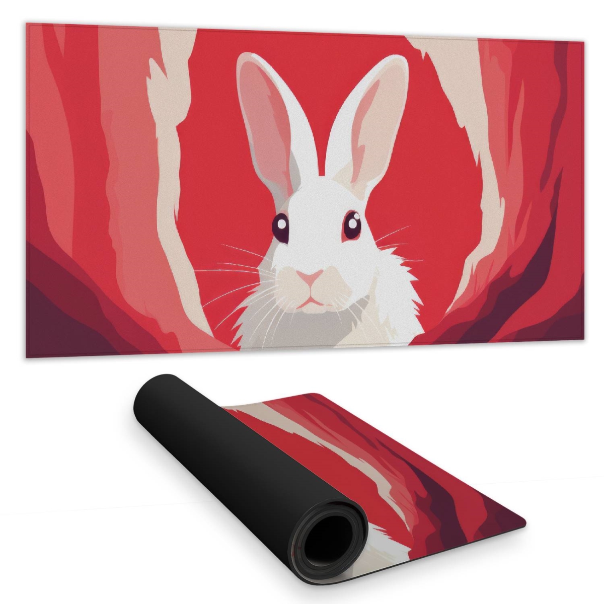 C1DM1531FW6IPQ 16 x 32 in. Looking Out Red Desk Mat - Stylish