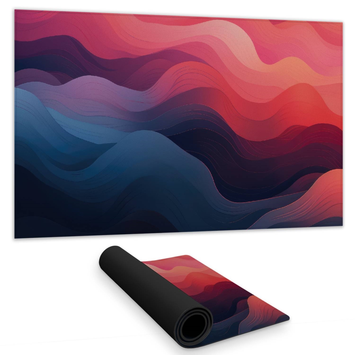 Concius Sales C1DM1424Z76V74 14 x 24 in. Ethereal Smoke Gaming Mat - Stylish Home Decor Playmat