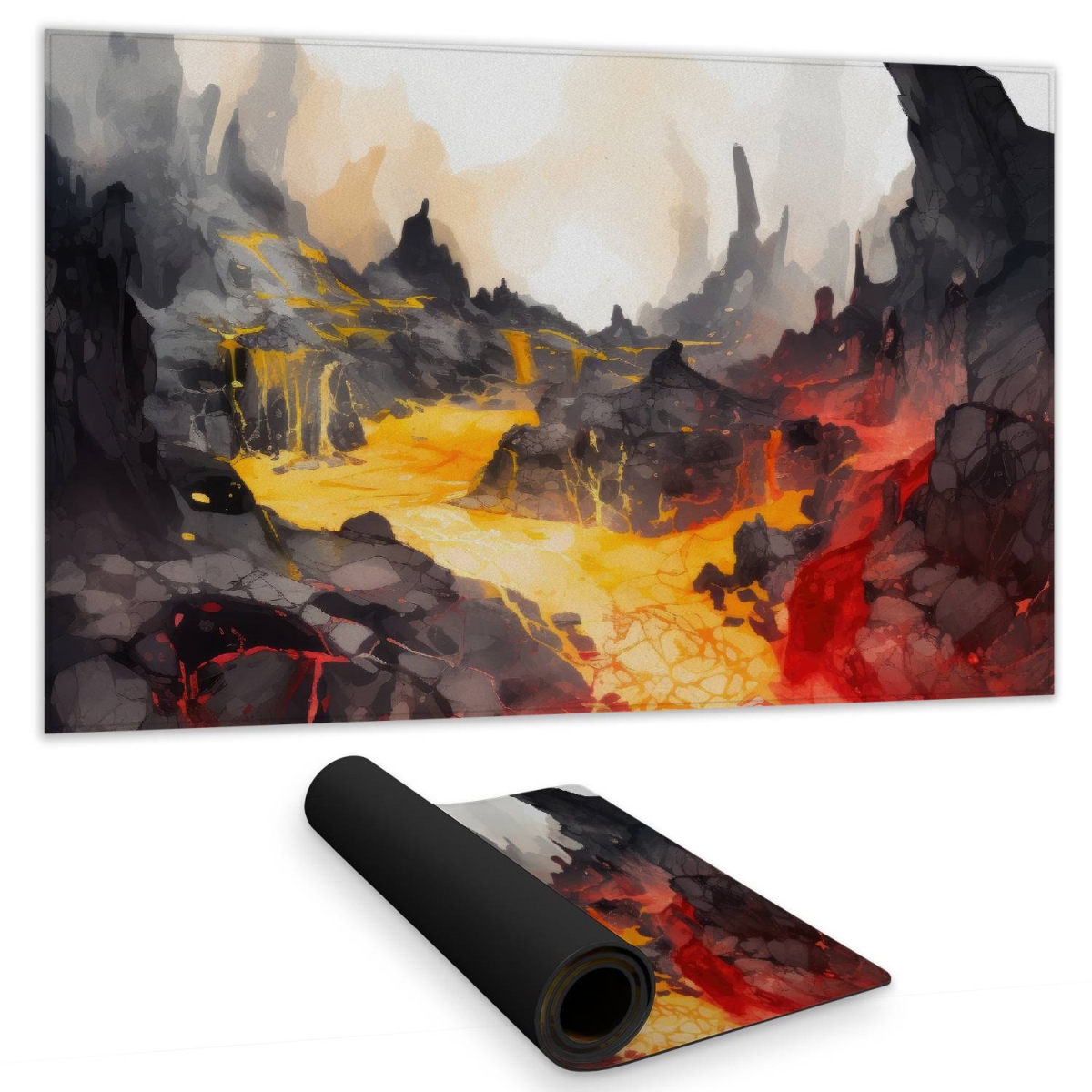 Concius Sales C1DM142417CBKX 14 x 24 in. Hot and Flowing Gaming Mat - Stylish Home Decor Play Surface