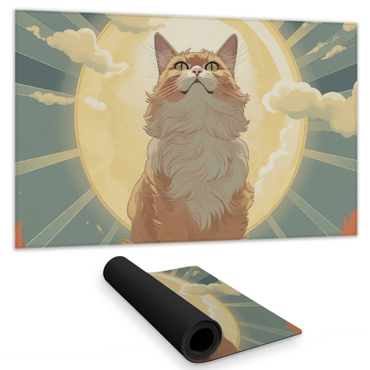 Concius Sales C1DM14246EIV1N 14 x 24 in. Moewing Above Gaming Mat - Stylish Home Decor Mat