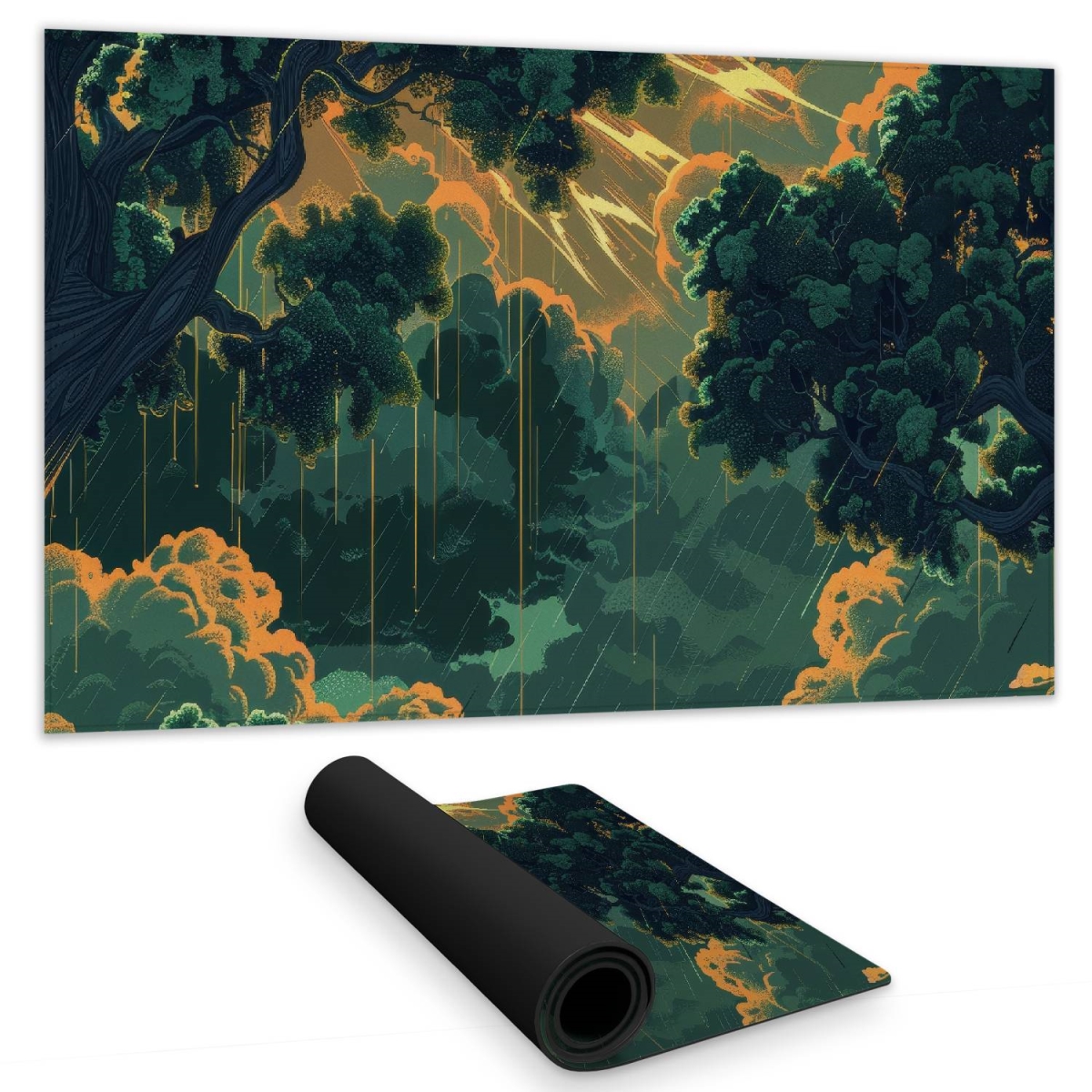 Concius Sales C1DM14247G3KUV 14 x 24 in. Drops Gaming Mat - Stylish Home Decor Mat for Gamers