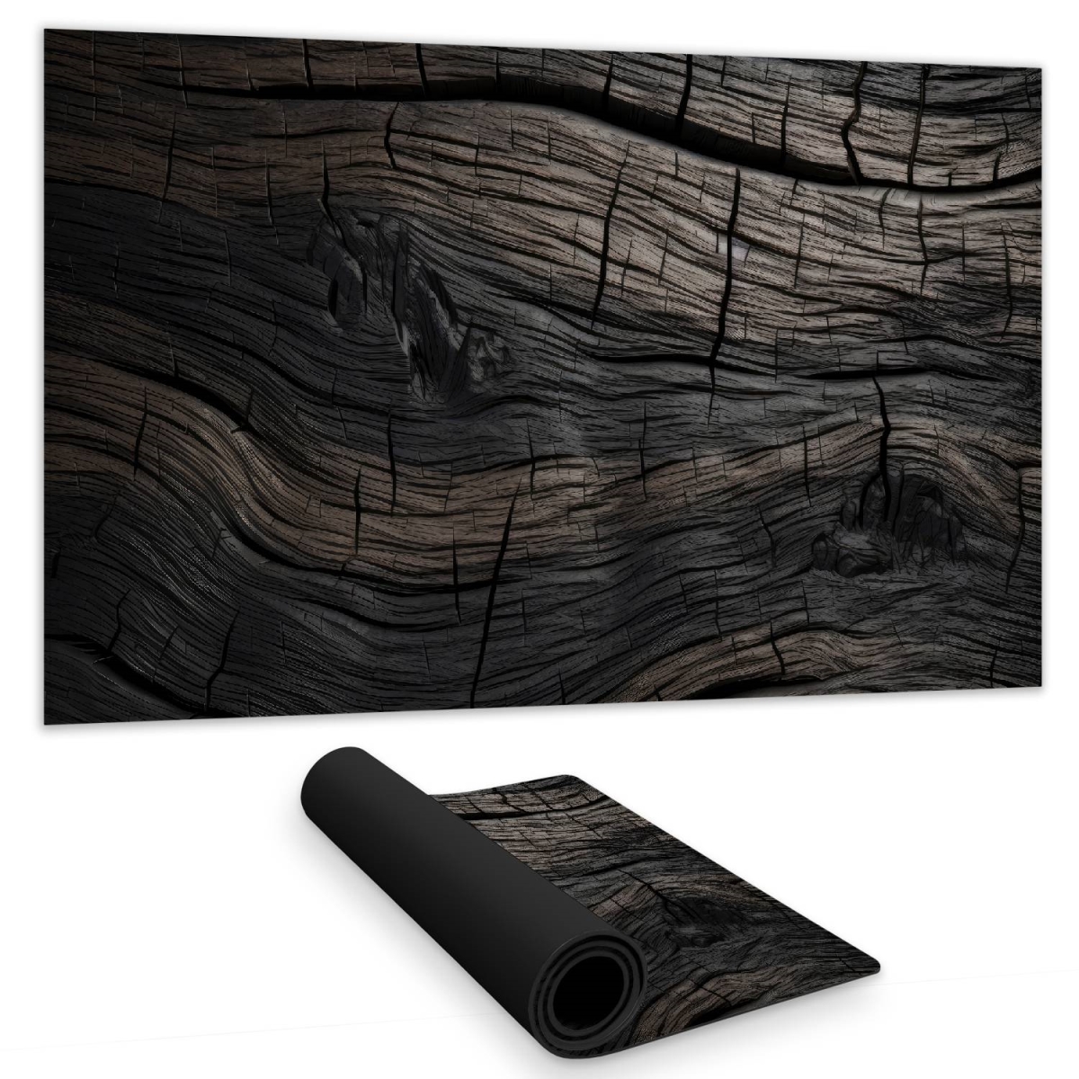 Concius Sales C1DM1424AQU75B 14 x 24 in. Dark Wood Gaming Mat for Home Decor - Stylish Desk Accessory