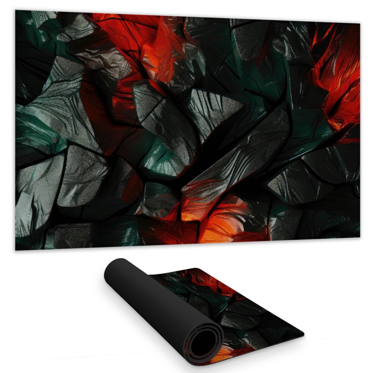 C1DM1424BSLB8S 14 x 24 in. Hiding Under - Red Gaming Mat for Stylish Home Decor
