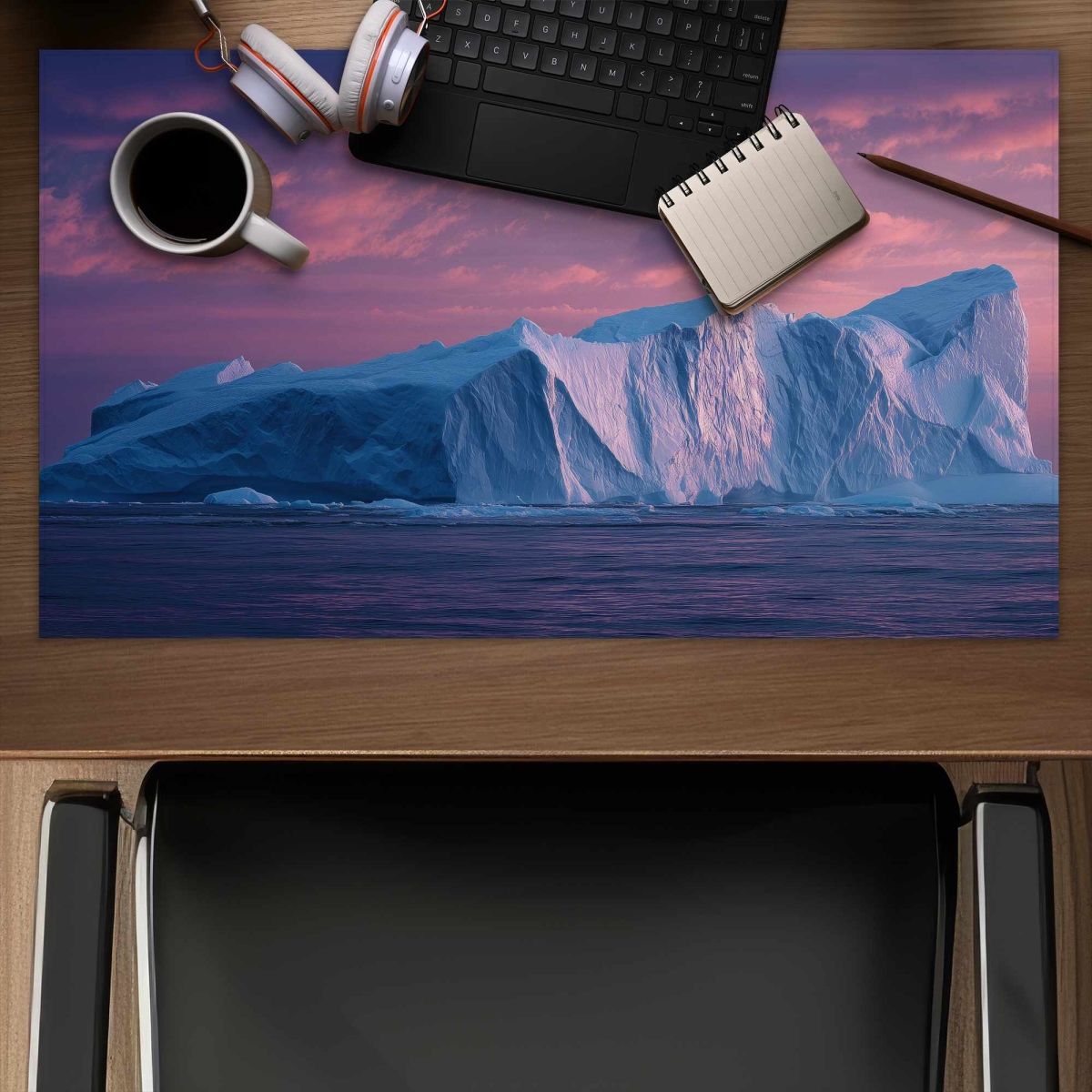 Concius Sales C1DM1424HV0NPK 14 x 24 in. Iceberg at Dusk Gaming Mat - Stylish Home Decor for Gamers