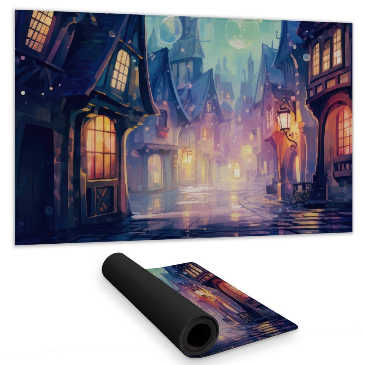 Concius Sales C1DM1424HVJWNQ 14 x 24 in. Bubble Ville Gaming Mat - Stylish Home Decor Play Surface