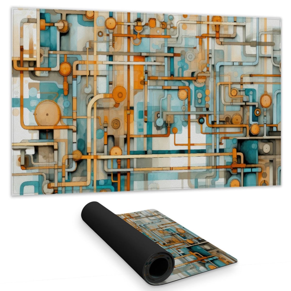 C1DM1424MIDCJZ 14 x 24 in. Like Clockwork Orange Gaming Mat - Stylish Home Decor