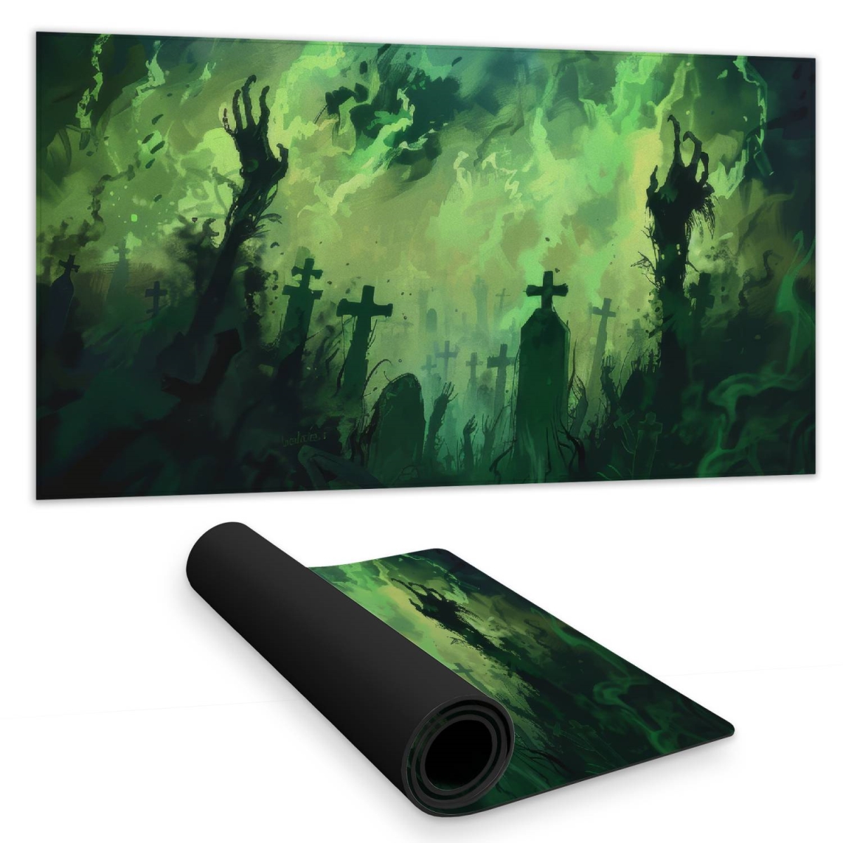 Concius Sales C1DM15316RODS5 16 x 32 in. Reaching Hell Desk Mat - Unique Home Decor Desk Accessory