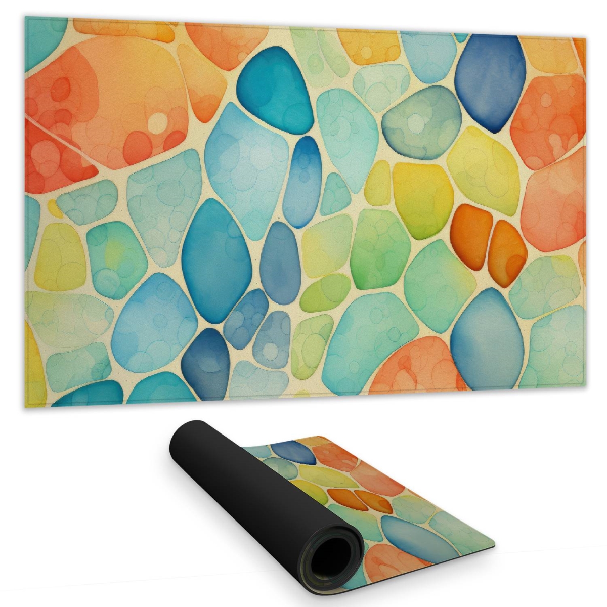 Concius Sales C1DM1424UBCE3U 14 x 24 in. Blobs Gaming Mat - Stylish Home Decor Mat for Gamers