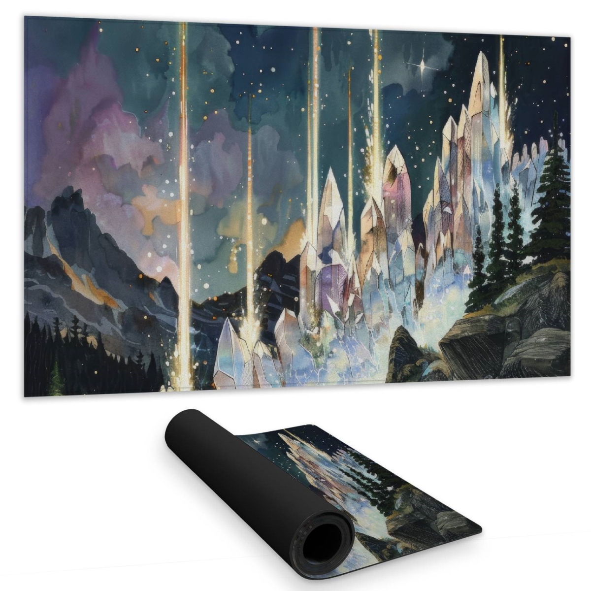 Concius Sales C1DM1424USEL1E 14 x 24 in. Magical Beams Gaming Mat - Stylish Home Decor Play Surface