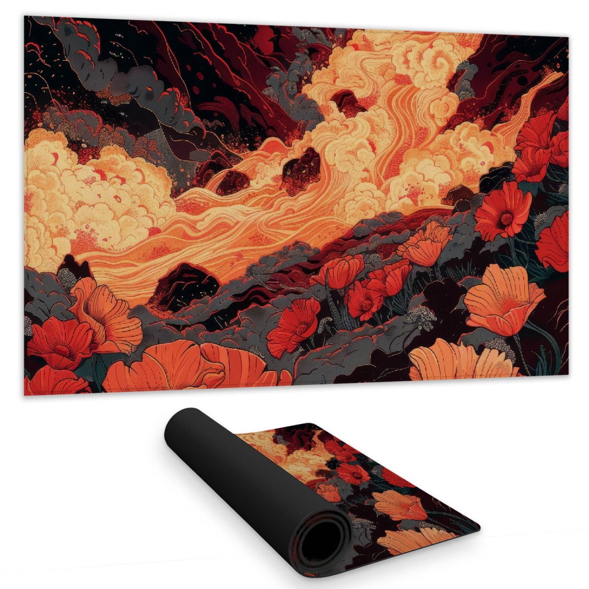Concius Sales C1DM1424V7YAC2 14 x 24 in. The Big Burn Gaming Mat - Stylish Home Decor Play Surface