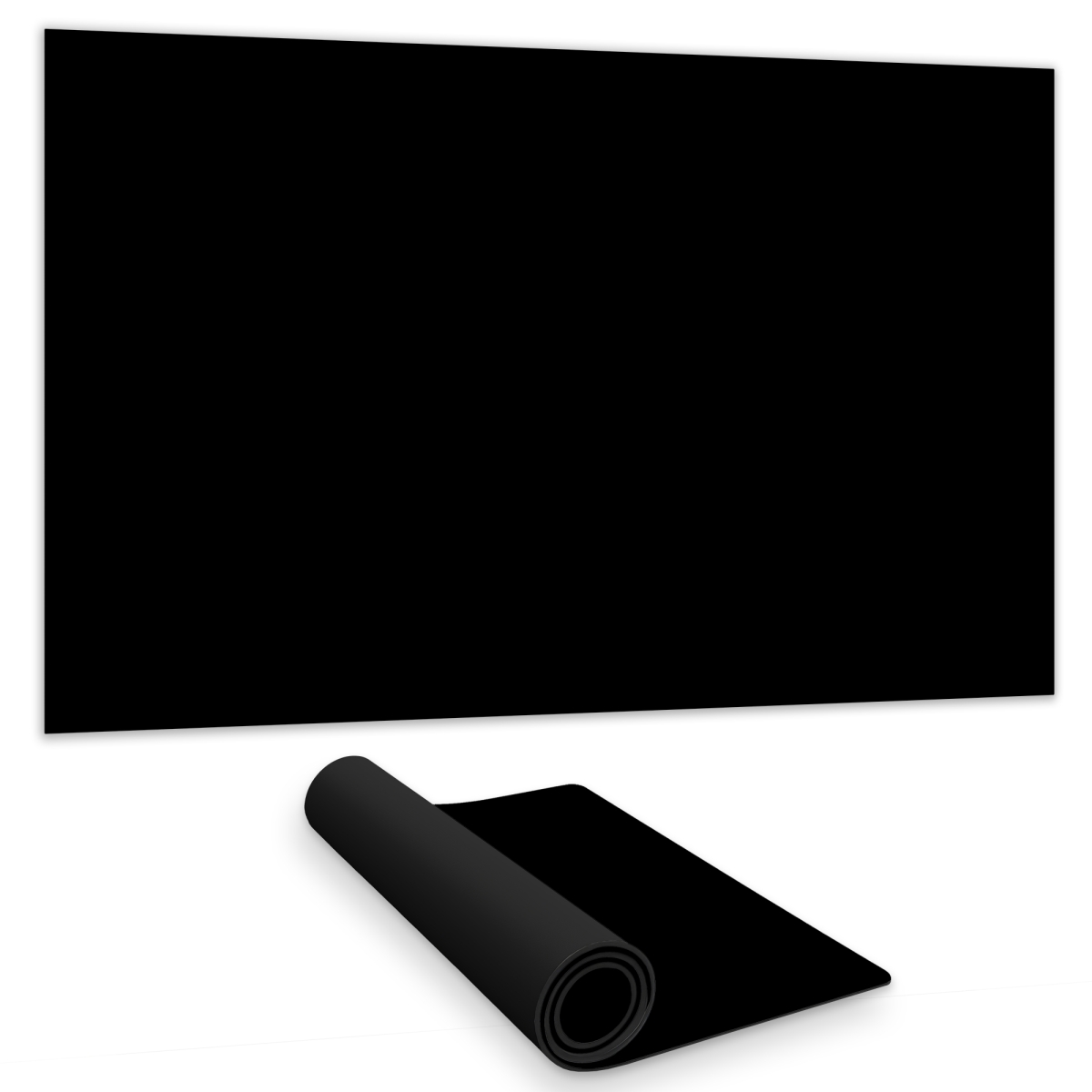 Concius Sales C1DM1424XNB4C6 14 x 24 in. Pure Black Gaming Mat - Sleek Home Decor for Gamers