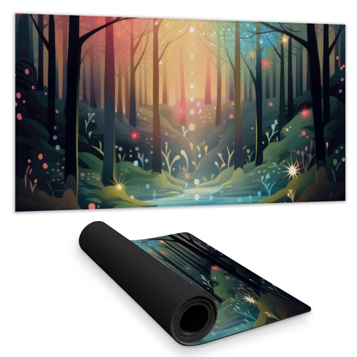 Concius Sales C1DM1531VZBUWD 16 x 32 in. Magical Forest Desk Mat - Stylish Home Decor Desk Accessory
