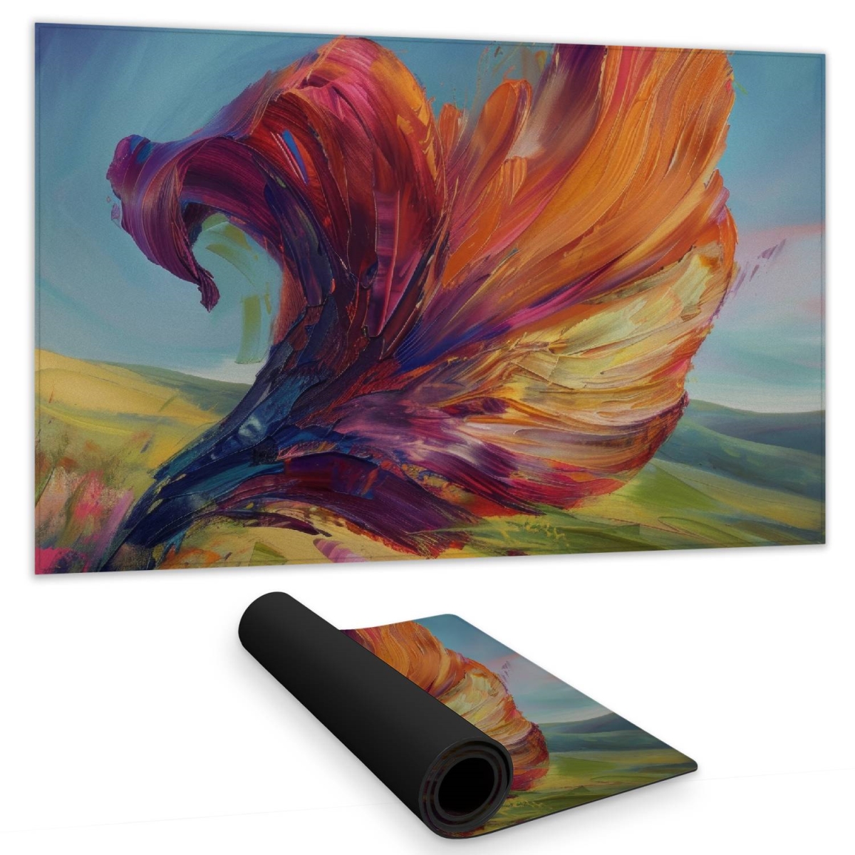 Concius Sales C1DM1424Z4A0B4 14 x 24 in. The Leaf Gaming Mat - Stylish Home Decor Desk Pad
