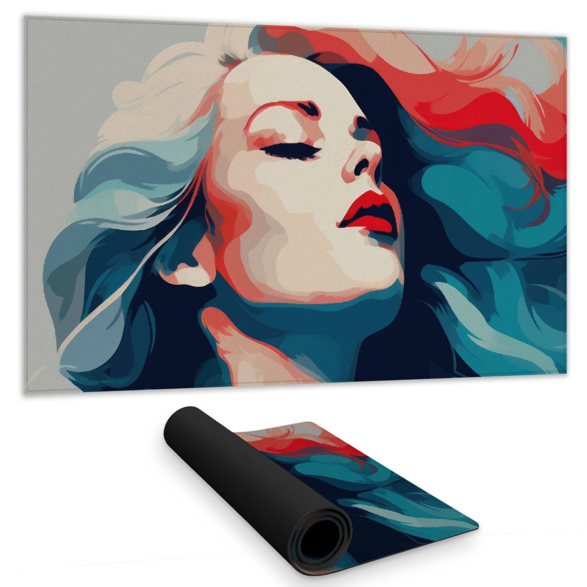 Concius Sales C1DM1424CFBJQB 14 x 24 in. Beauty at its Purest Gaming Mat - Stylish Home Decor Mat