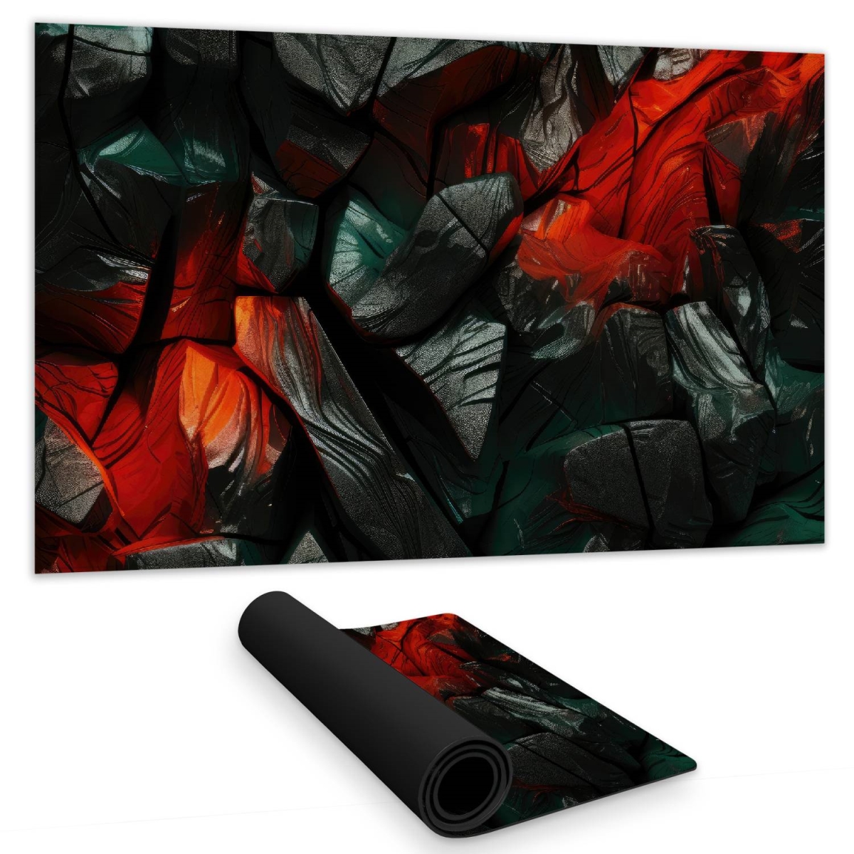 C1DM1424E3HGMY 14 x 24 in. Hiding Under Red Gaming Mat for Stylish Home Decor