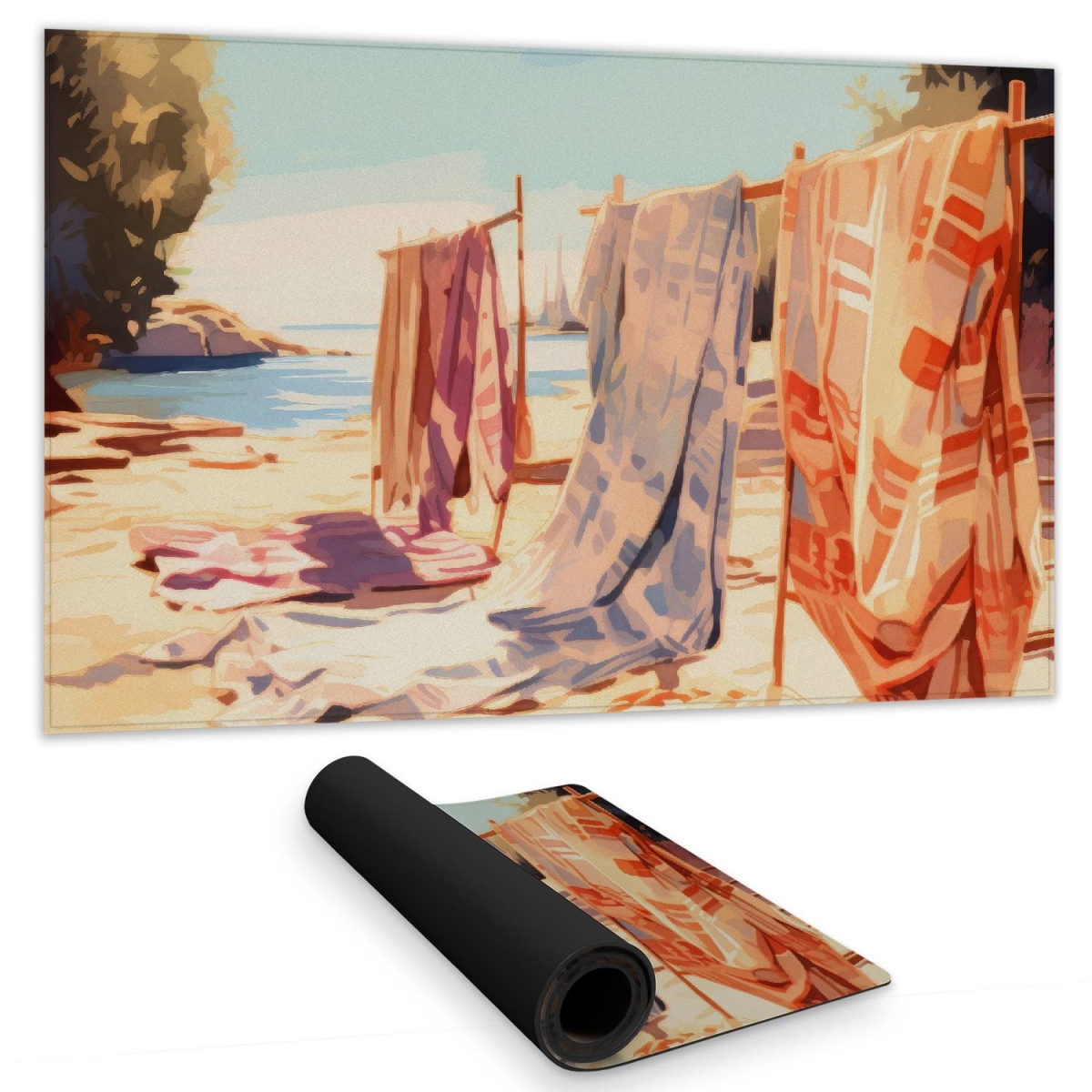 Concius Sales C1DM1424H8IPXF 14 x 24 in. Warm Sands Gaming Mat - Stylish Home Decor Play Surface