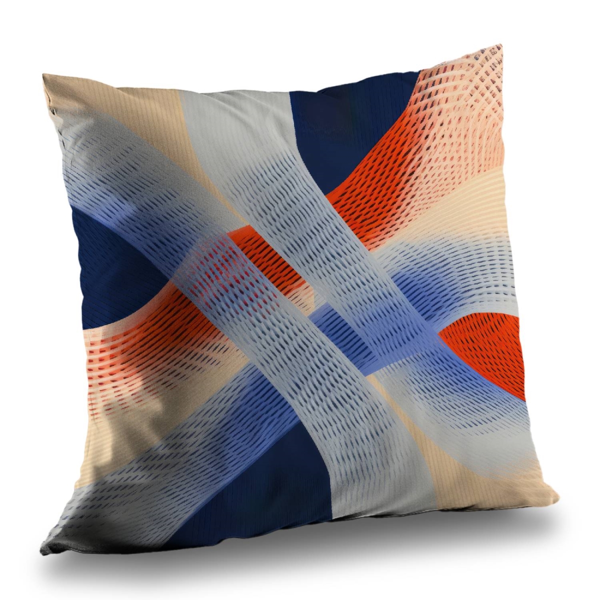 Concius Sales C1PC1414X1RAX4 14 x 14 in. Abstract Threading Poly Twill Throw - Stylish Home Decor - Insert NOT included