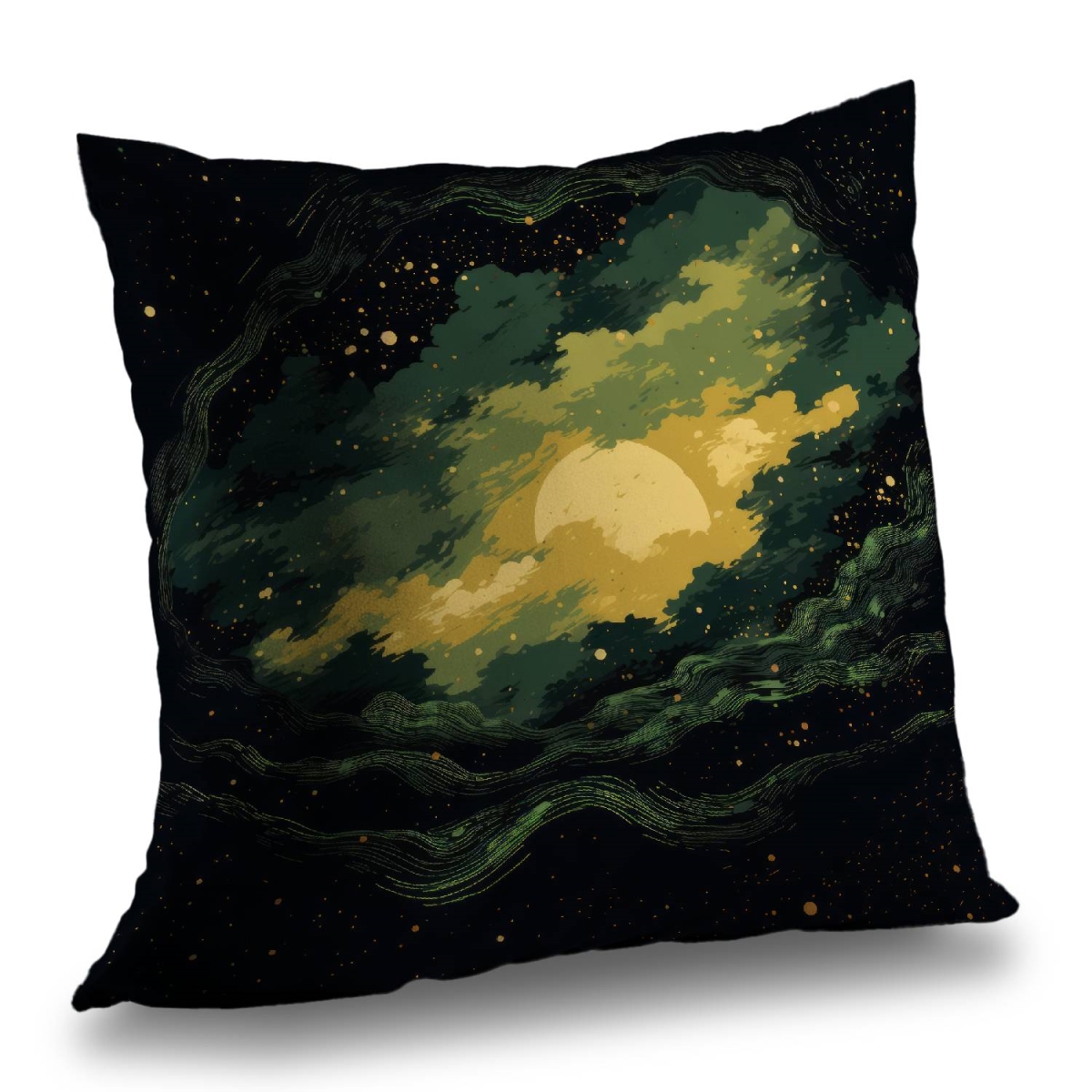Concius Sales C1PT18183B4CKE 18 x 18 in. Cloudy Star Poly Twill Throw Pillow - Stylish Home Decor - Insert Included