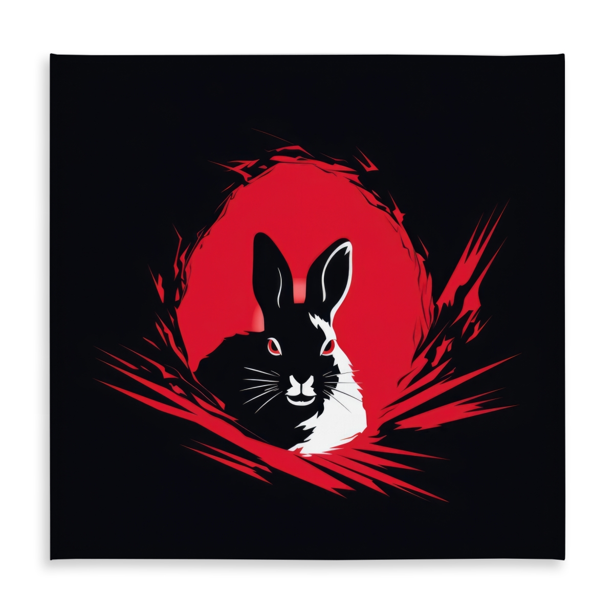 Picture of MWW C1TC5858OE5K2U 58 x 58 in. Bad Intentions Black Indoor & Outdoor Tablecloth for Home Decor