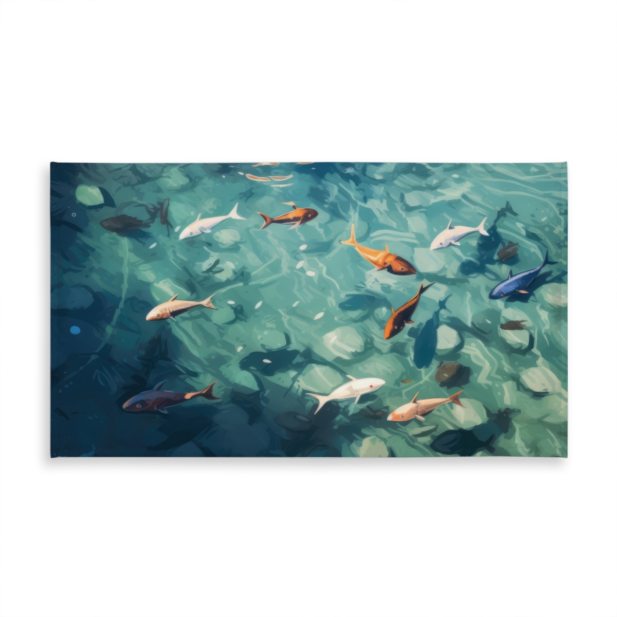 Picture of MWW C1TCLRGERGFG7H 58 x 102 in. Caustic Fish Beige Indoor & Outdoor Tablecloth - Home Decor