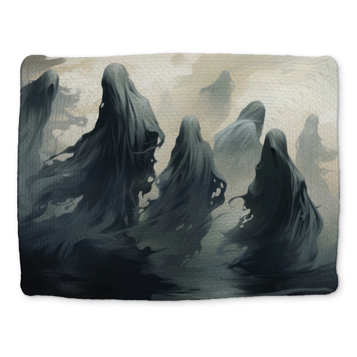 Picture of MWW CBPM1418CNJG79 14 x 18 in. Cursed Lands - Gray Braided Polyester Placemat for Home Decor