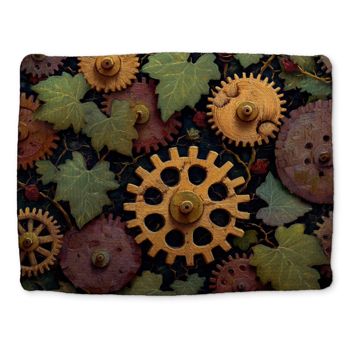 Picture of MWW CBPM1418HDWQ0J 14 x 18 in. Nature Punk Brown Braided Polyester Placemat for Home Decor