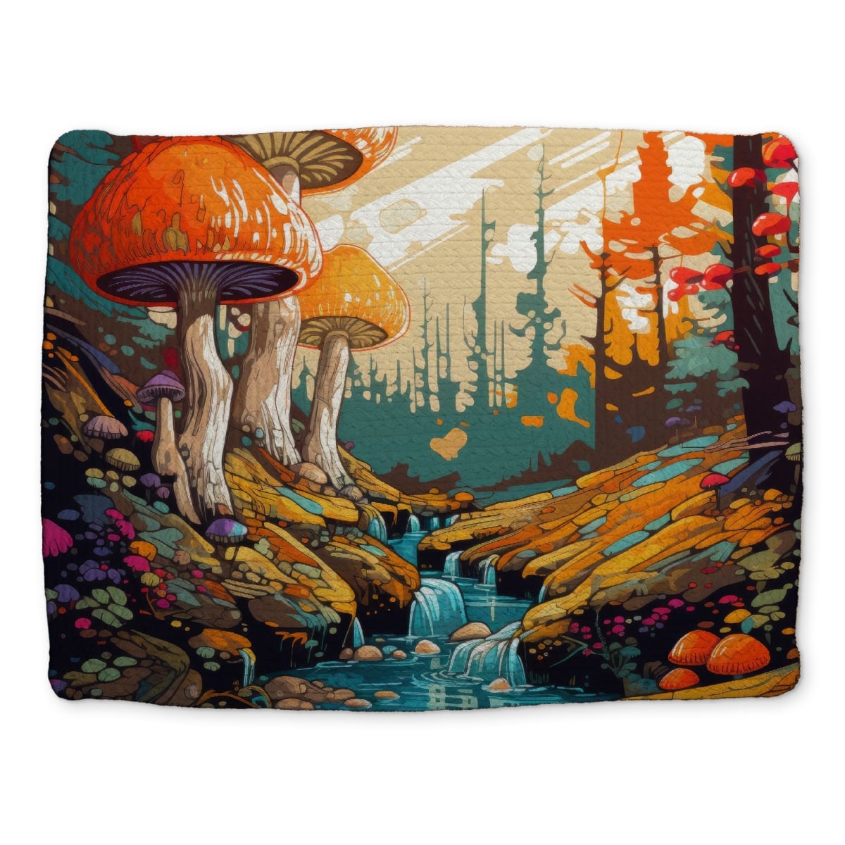 Picture of MWW CBPM1418OFGYEA 14 x 18 in. Wisdom Inbound Turquoise Braided Polyester Placemat - Home Decor