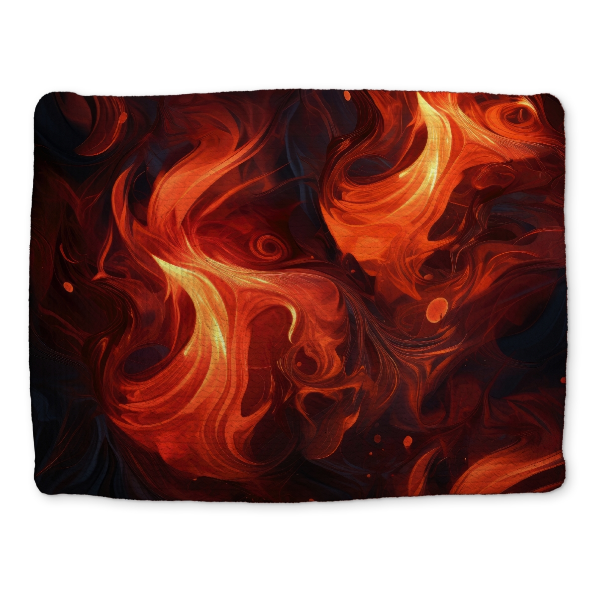 Picture of MWW CBPM1418OR5UR7 14 x 18 in. Fires of Heck - Red Braided Polyester Placemat for Home Decor