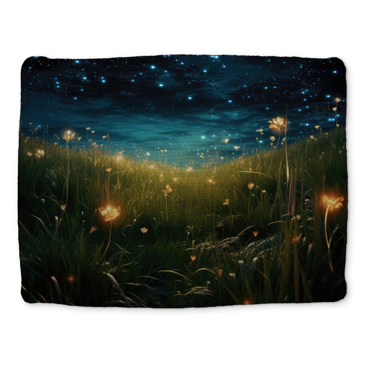 Picture of MWW CBPM1418OWIAJU 14 x 18 in. The Night Sky - Green Braided Polyester Placemat - Home Decor