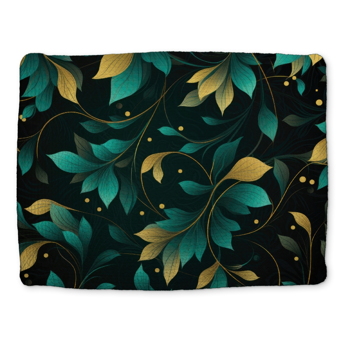 Picture of MWW CBPM1418YD1FAY 14 x 18 in. Twirling Twigs - Gold Braided Polyester Placemat for Decor
