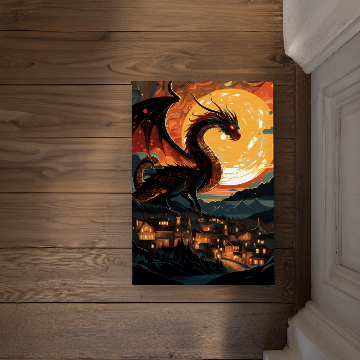CODM172425C4UZ 17 x 24 in. Imminent Destruction Orange Indoor & Outdoor Door Mat - Home Decor