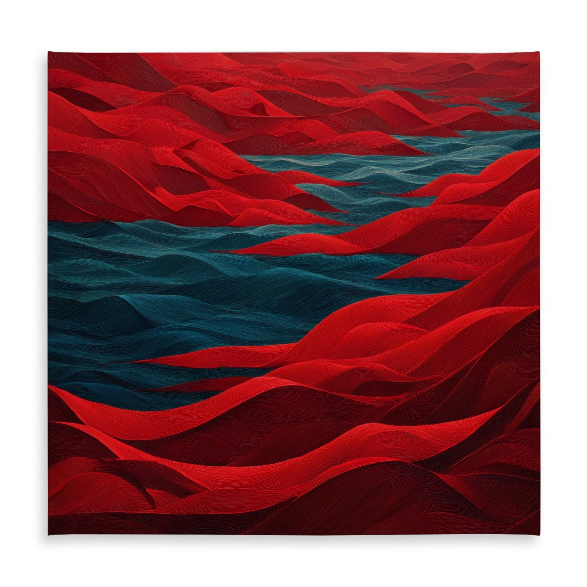 Picture of MWW C1TC5858ZZ7M39 58 x 58 in. Red Sea Turquoise Indoor & Outdoor Tablecloth for Home Decor