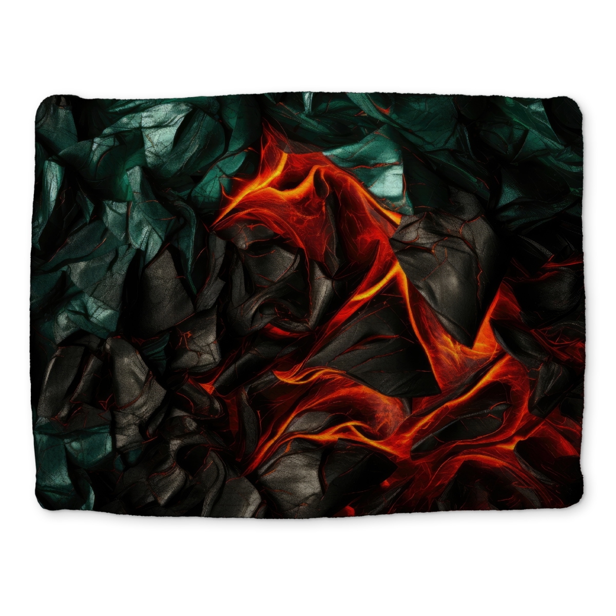 Picture of MWW CBPM1418GO5WH0 14 x 18 in. Imminent Rupture - Red Braided Polyester Placemat for Home Decor