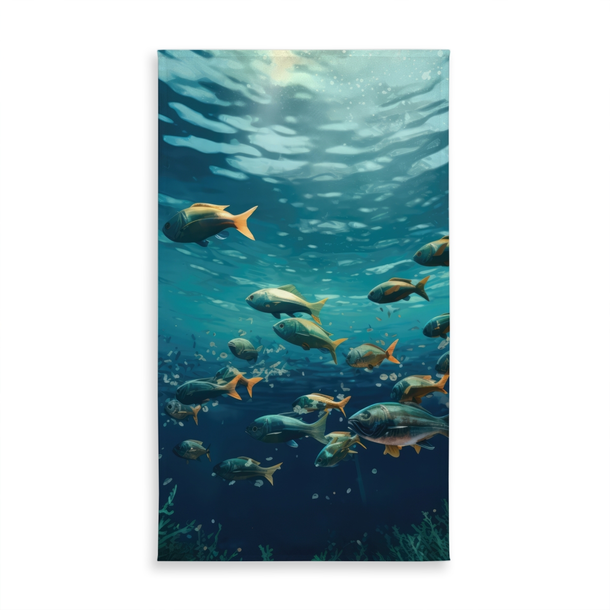 Picture of MWW C1TCLRGEL2CY51 58 x 102 in. Shallow Swim Turquoise Indoor & Outdoor Tablecloth - Home Decor