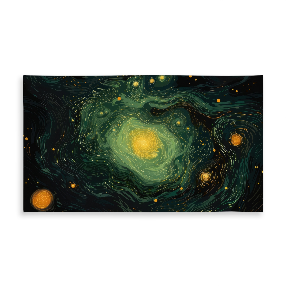 Picture of MWW C1TCLRGEO3NDBL 58 x 102 in. Illuminated in Space Yellow Tablecloth - Indoor & Outdoor Decor