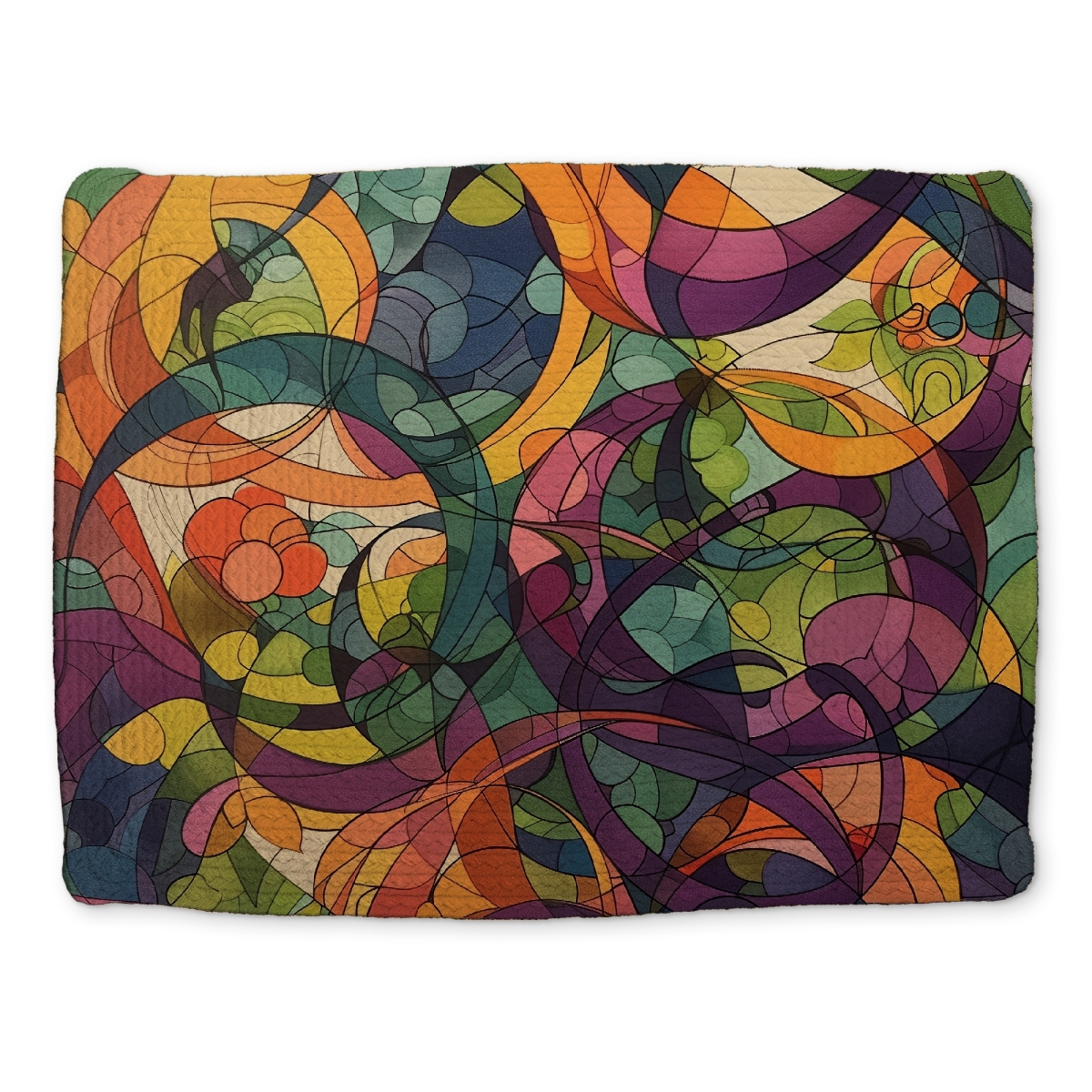 Picture of MWW CBPM14188RTS9D 14 x 18 in. Converge - Orange Braided Polyester Placemat for Home Decor