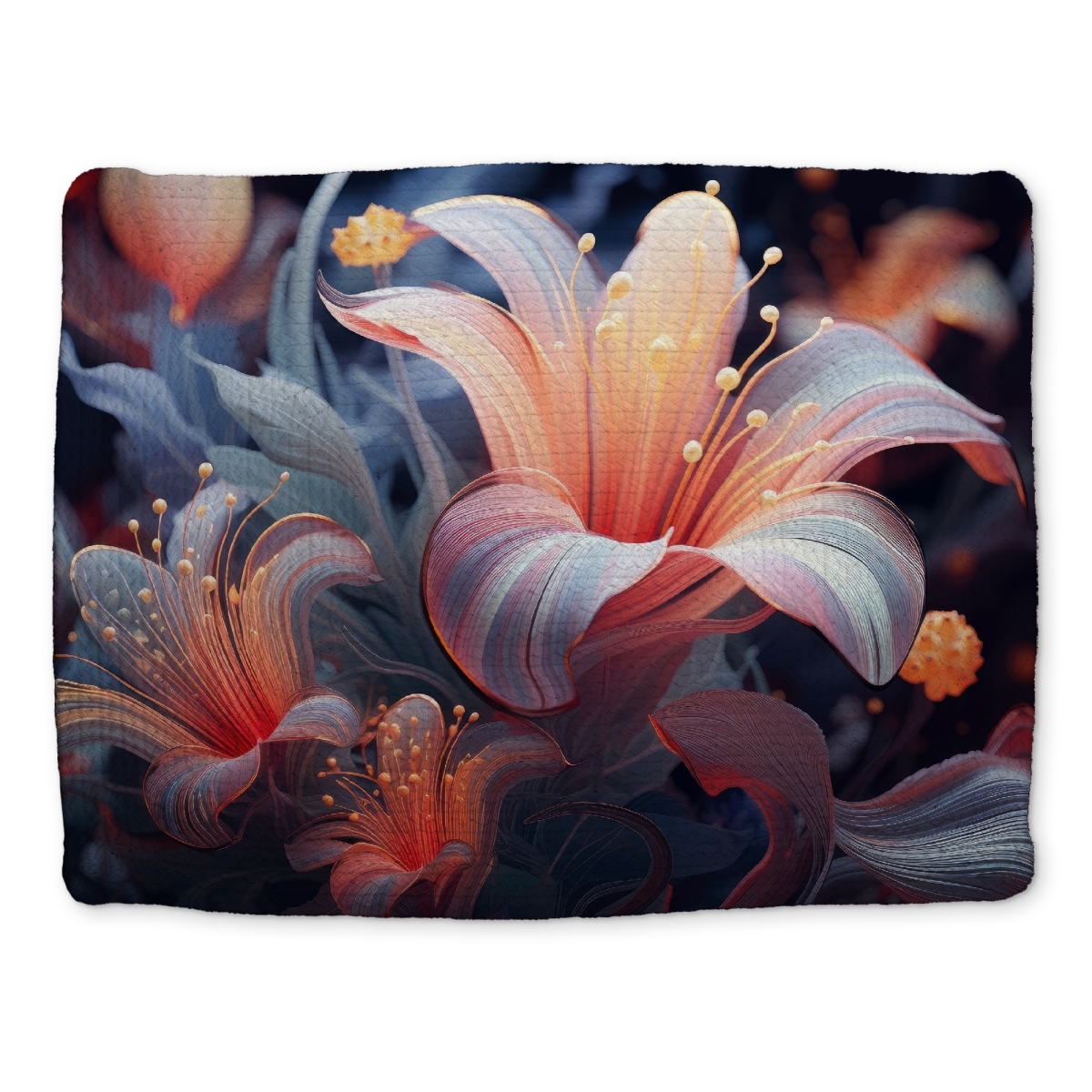 Picture of MWW CBPM1418G0VR5L 14 x 18 in. Astral Bloom - Purple Braided Polyester Placemat for Home Decor