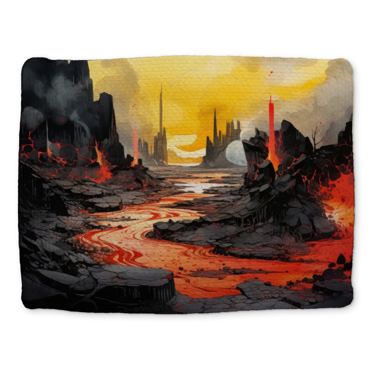 Picture of MWW CBPM1418W7RR7R 14 x 18 in. Charred White Braided Polyester Placemat for Home Decor